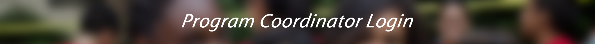 Pre-College: Program Coordinator Login